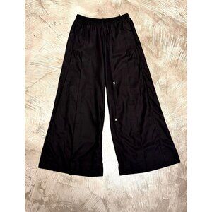 Roque Womens Wide Leg Lightweight Pants Black Size 4 Italian Design NWT